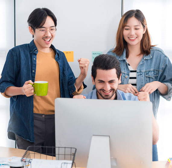 office asian man